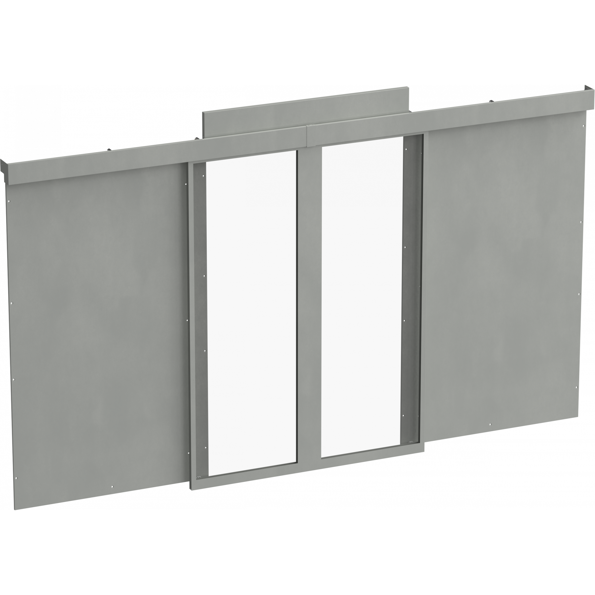 ITK by ZPAS Дверь раздвижная изолированного коридора для шкафов 42U 1200мм на ножках серая (2шт/компл) РФ