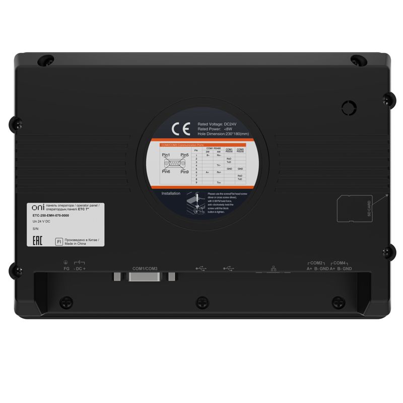 Панель оператора общепром. ETC 7 металл Ethernet ONI