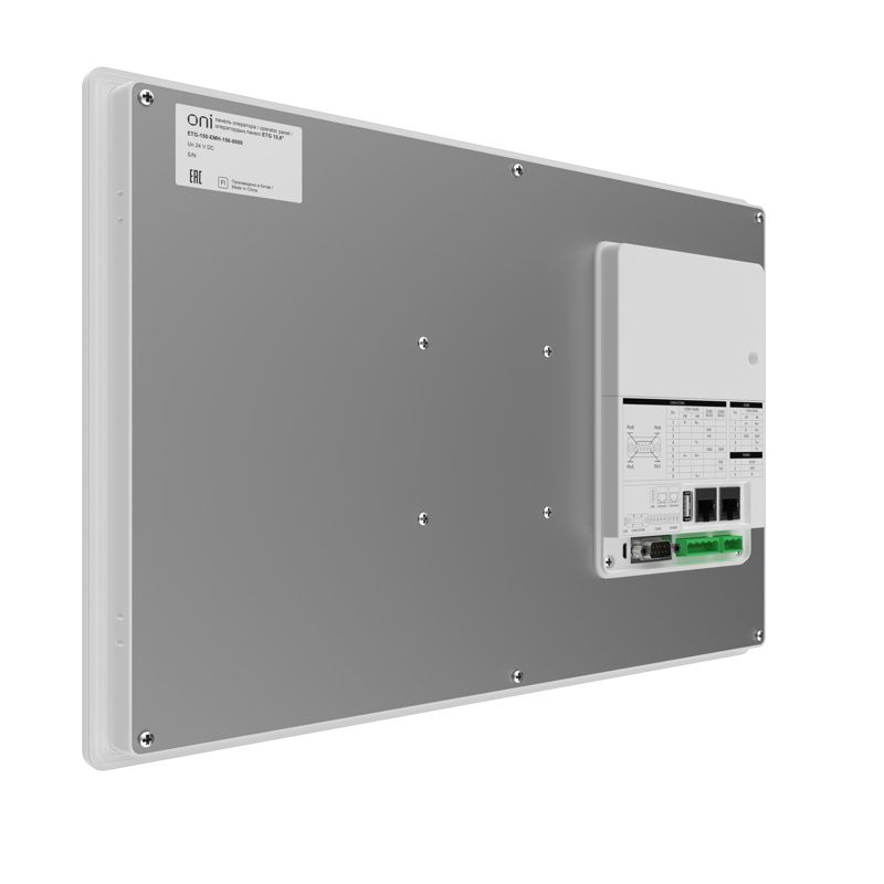 Панель оператора базовая 15,6 резистивный экран. Корпус: металл; 1хEthernet, 2хRS485/232/422, 1хRS485/422; 2хUSB; 24В DC ONI