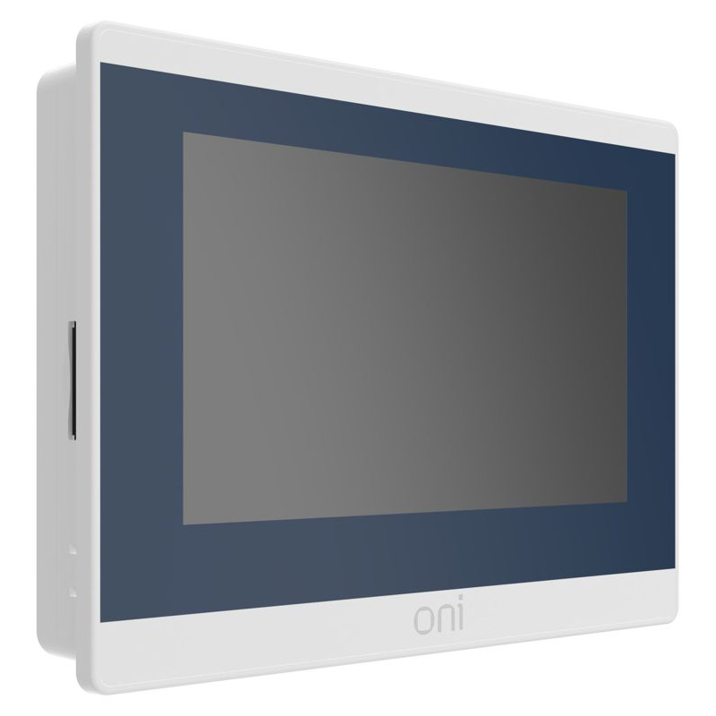Панель оператора базовая 7 с сенсорно-резистивным диспл. и пласт. корпусом; ЦПУ Corteх A8 600МГц; экран 16:9 (1024×600); 24-бит; USB 1хHost 1хSlave; 2хRS485/232/422 1хRS485; 1хEthernet; 24В DC start ONI