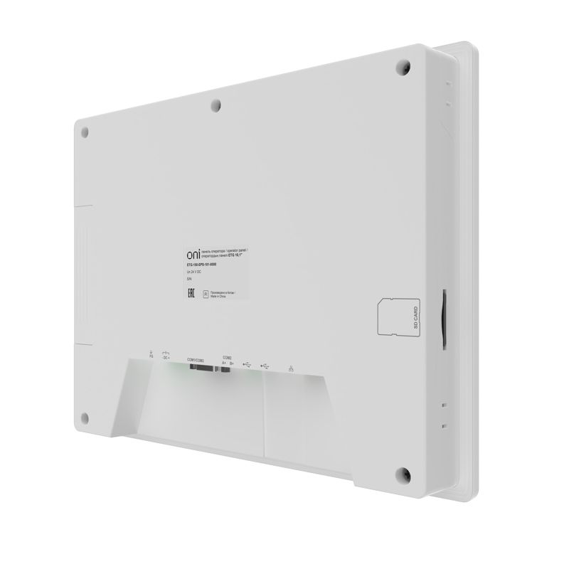 Панель оператора базовая 10,1 с сенсорно-резистивным диспл. и пласт. корпусом; ЦПУ Corteх A8 600МГц; экран 16:9 (1024×600); 24-бит; USB 1хHost 1хSlave; 1хRS485/232/422 1хRS485 1хRS232 1хEthernet; 24В DC start ONI