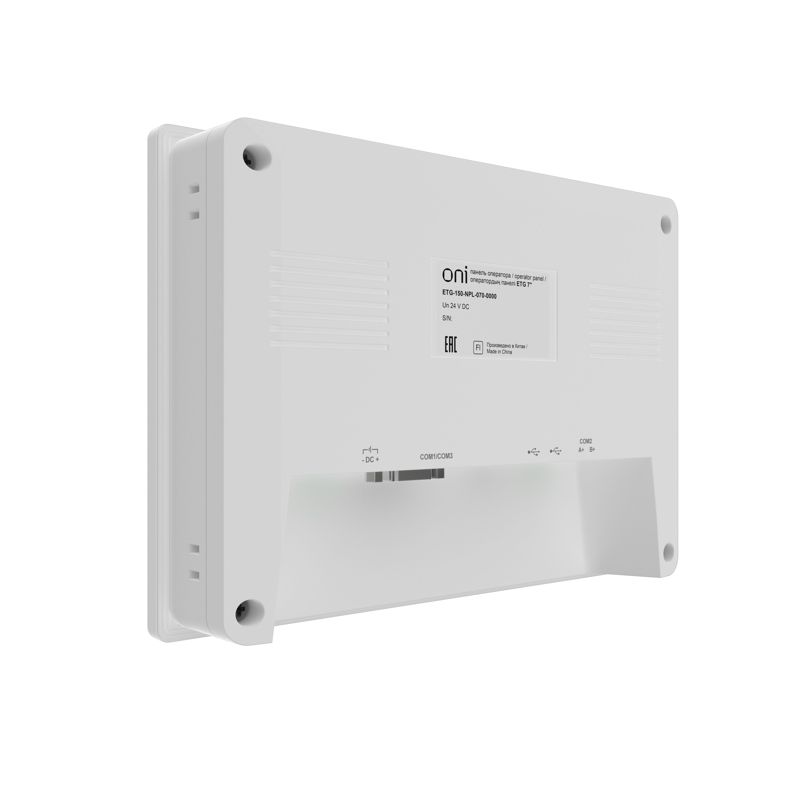 Панель оператора базовая 7 эконом с сенсорно-резистивным диспл. и пласт. корпусом; ЦПУ ALLWIN F1C200S; экран 16:9 (800х480); 16-бит; USB 1хHost 1хSlave; RS485/232/422; 24В DC lite ONI