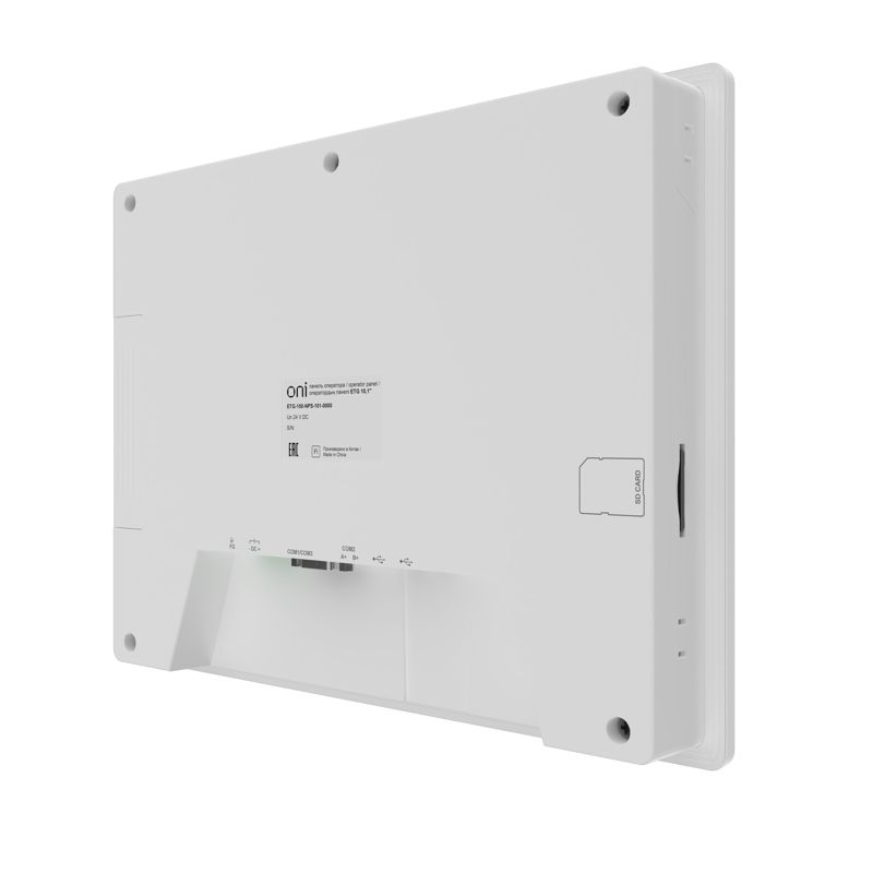 Панель оператора базовая 10,1 с сенсорно-резистивным диспл. и пласт. корпусом; ЦПУ Corteх A8 600МГц; экран 16:9 (1024×600); 24-бит; USB 1хHost 1хSlave; 1хRS485/232/422 1хRS232; 24В DC start ONI