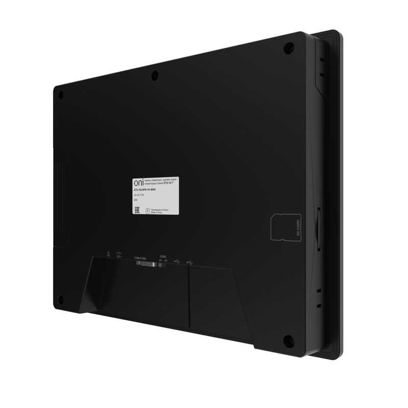 Панель оператора базовая 10,1 черная с сенсорно-резистивным диспл. и пласт. корпусом; ЦПУ Corteх A8 600МГц; экран 16:9 (1024×600); 24-бит; USB 1хHost 1хSlave; 1хRS485/232/422 1хRS232; 24В DC start ONI