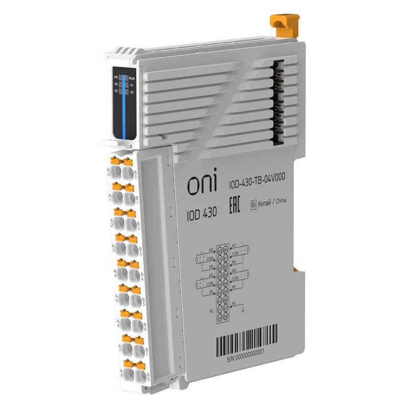 IOD 430 Модуль аналогового ввода 4 сигнала напряжения ONI