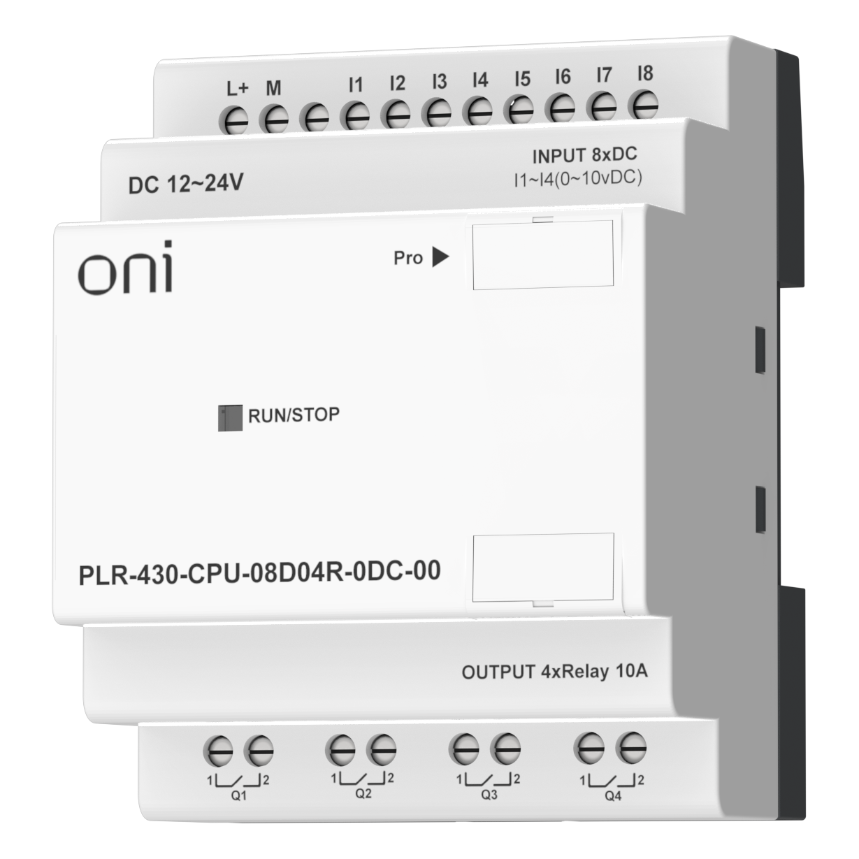 ПЛК 430 Модуль ЦПУ 8 DI 4 RO 24В DC без экрана ONI