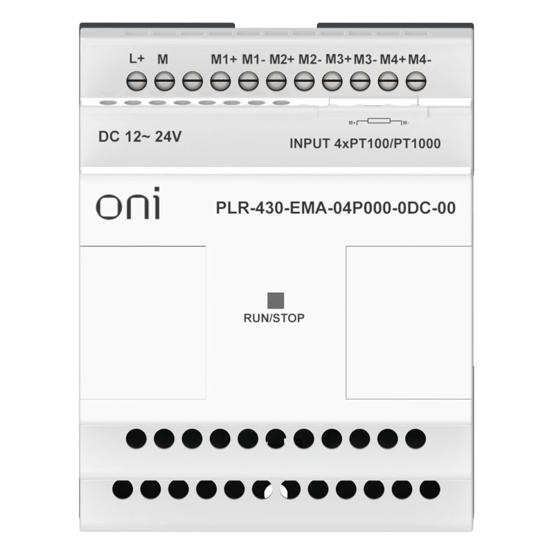 ПЛК 430 Модуль расширения входов выходов 4 входа Pt100/Pt1000 24В DC ONI
