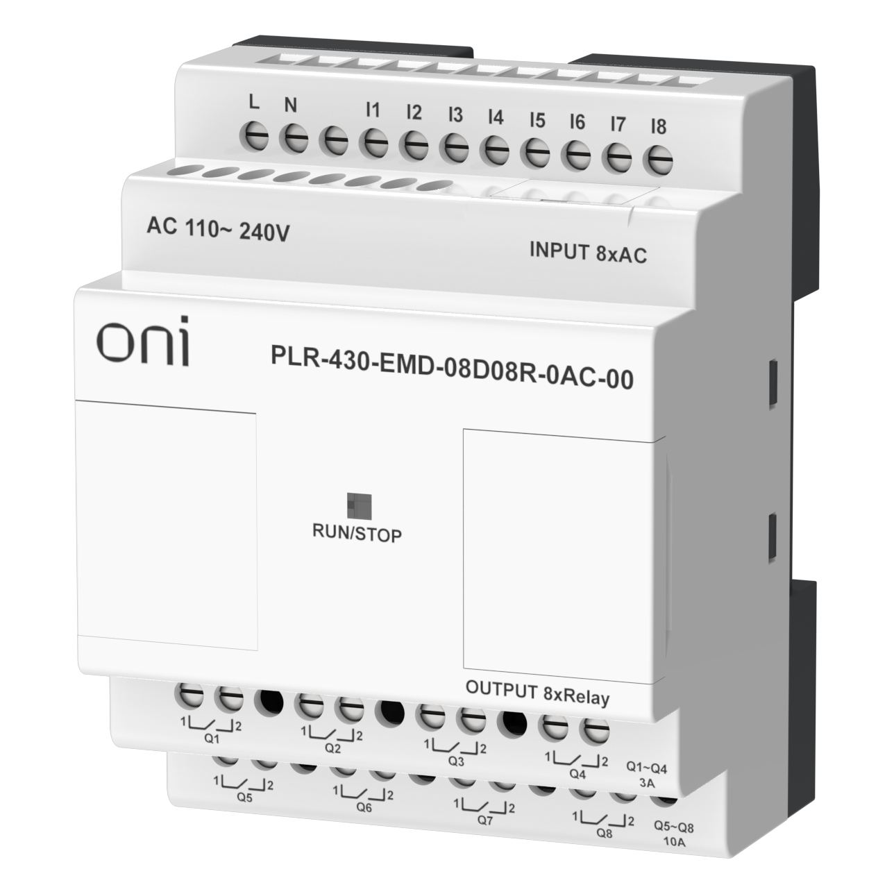 ПЛК 430 Модуль расширения входов выходов 8 DI 8 RO 220В AC ONI