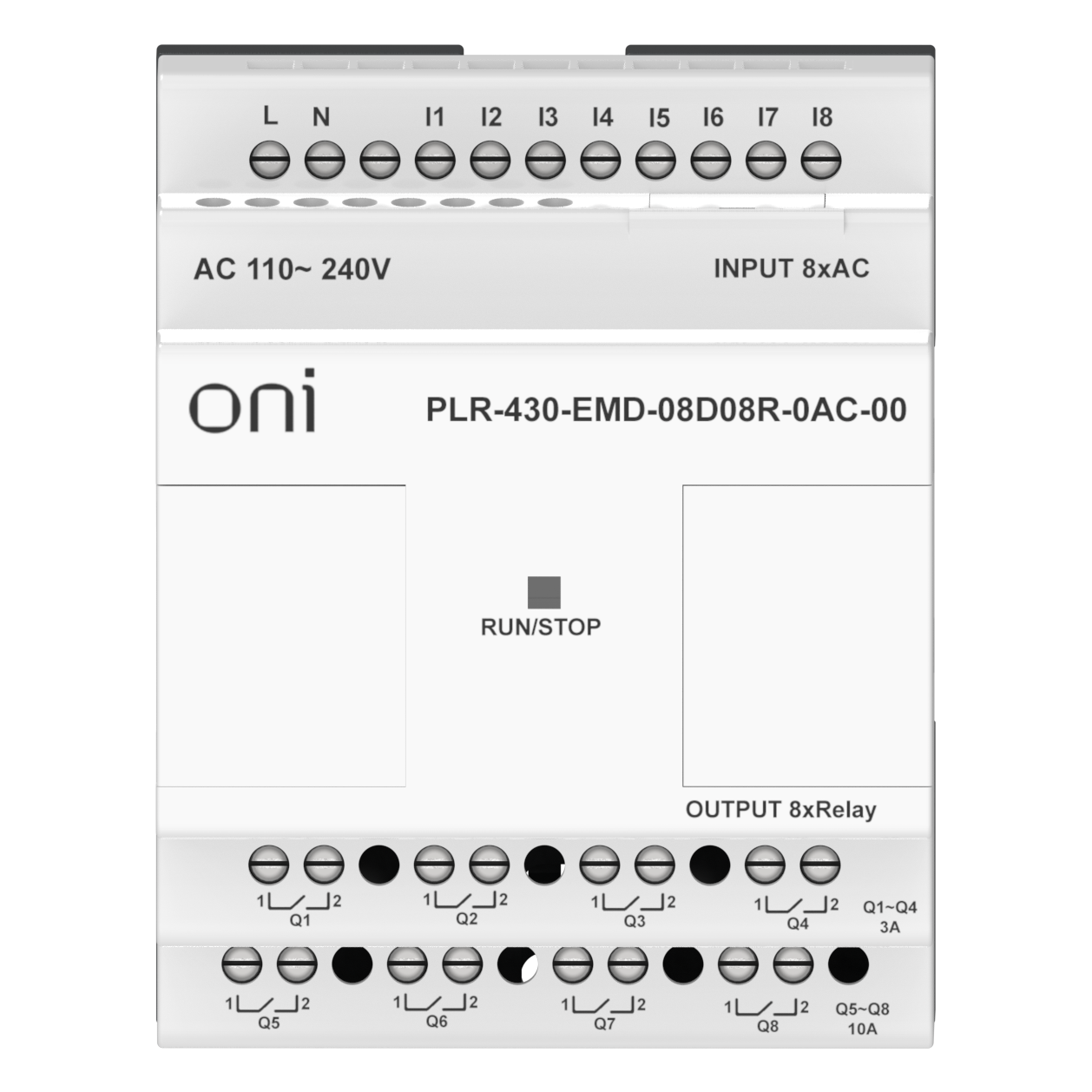 ПЛК 430 Модуль расширения входов выходов 8 DI 8 RO 220В AC ONI