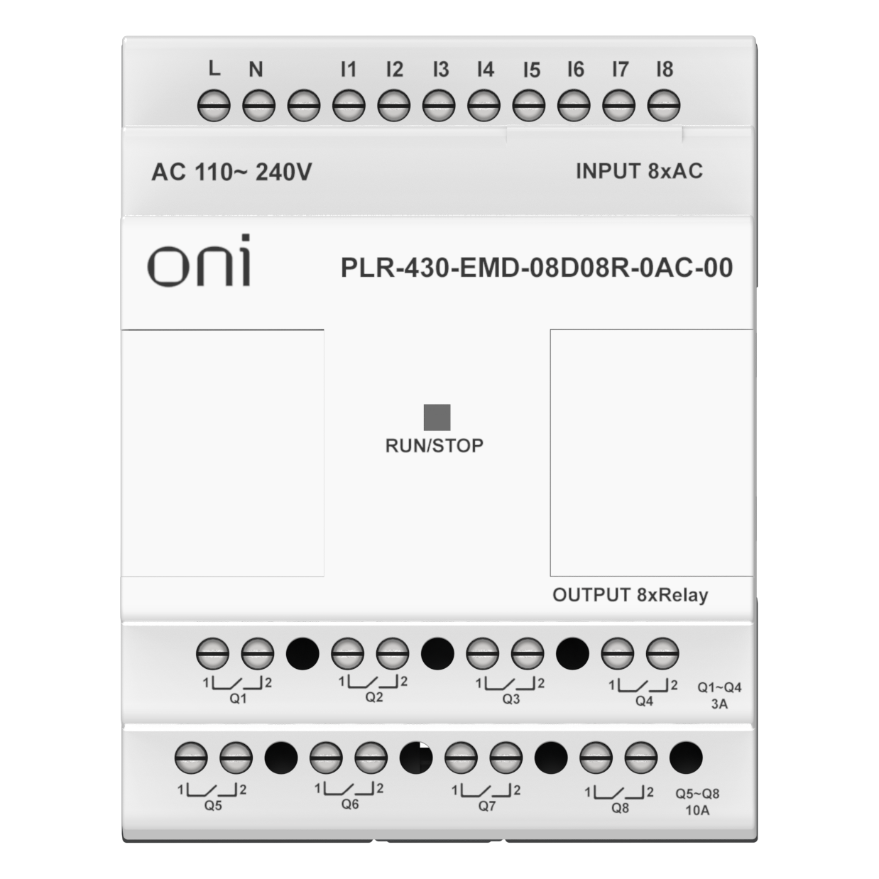 ПЛК 430 Модуль расширения входов выходов 8 DI 8 RO 220В AC ONI