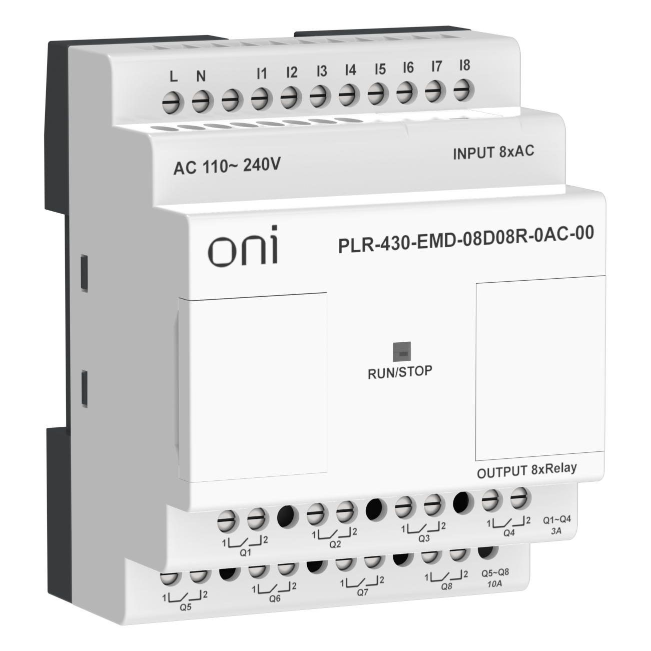 ПЛК 430 Модуль расширения входов выходов 8 DI 8 RO 220В AC ONI