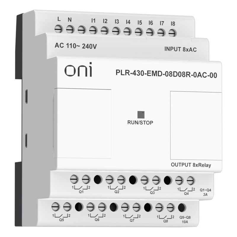 ПЛК 430 Модуль расширения входов выходов 8 DI 8 RO 220В AC ONI