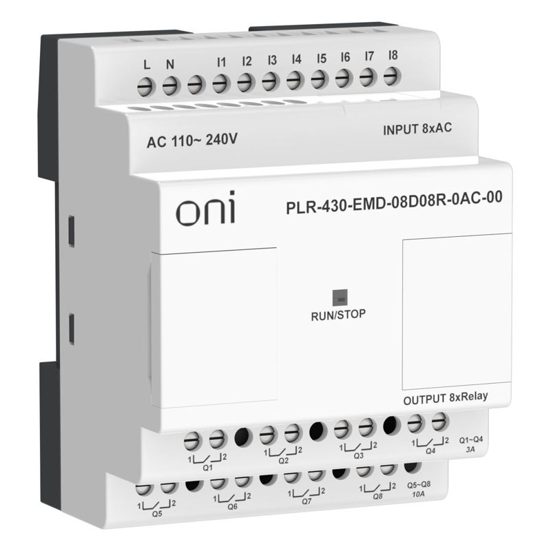 ПЛК 430 Модуль расширения входов выходов 8 DI 8 RO 220В AC ONI