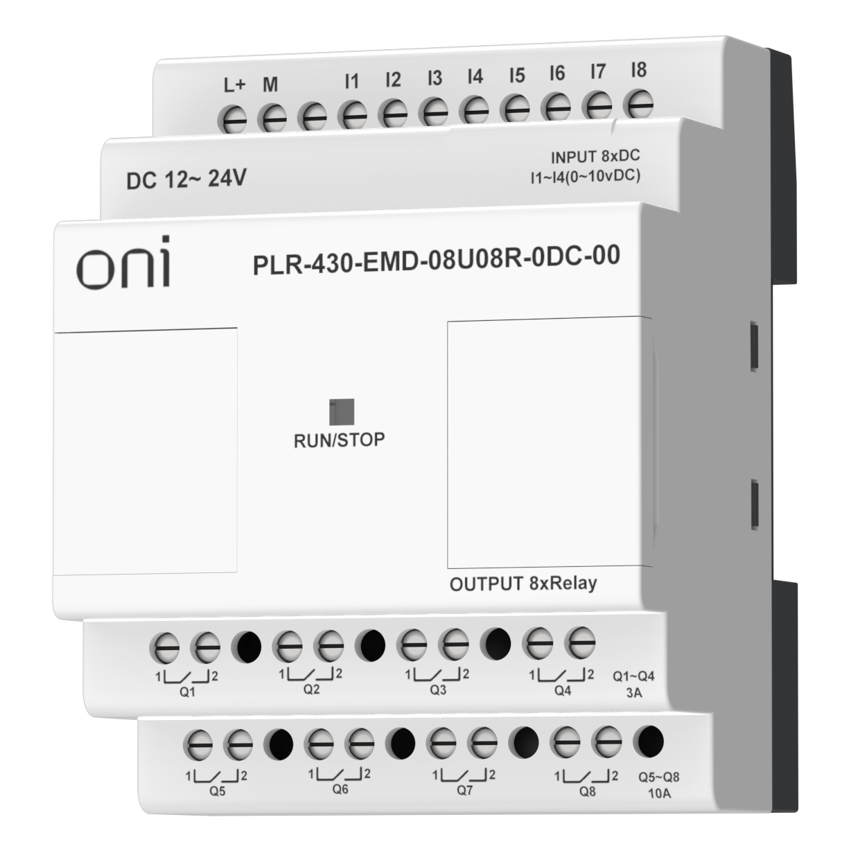 ПЛК 430 Модуль расширения входов выходов 4 DI 4 UI (0-10 В/DI) 8 RO 24В DC ONI
