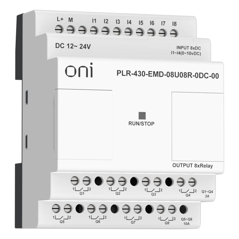 ПЛК 430 Модуль расширения входов выходов 4 DI 4 UI (0-10 В/DI) 8 RO 24В DC ONI