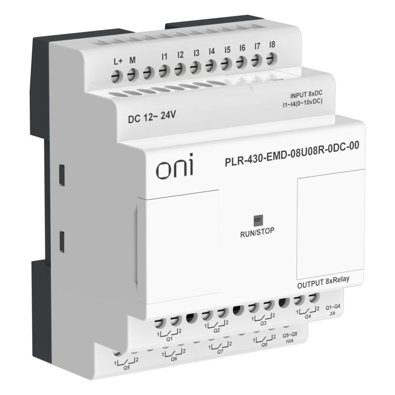 ПЛК 430 Модуль расширения входов выходов 4 DI 4 UI (0-10 В/DI) 8 RO 24В DC ONI