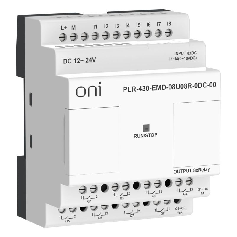 ПЛК 430 Модуль расширения входов выходов 4 DI 4 UI (0-10 В/DI) 8 RO 24В DC ONI