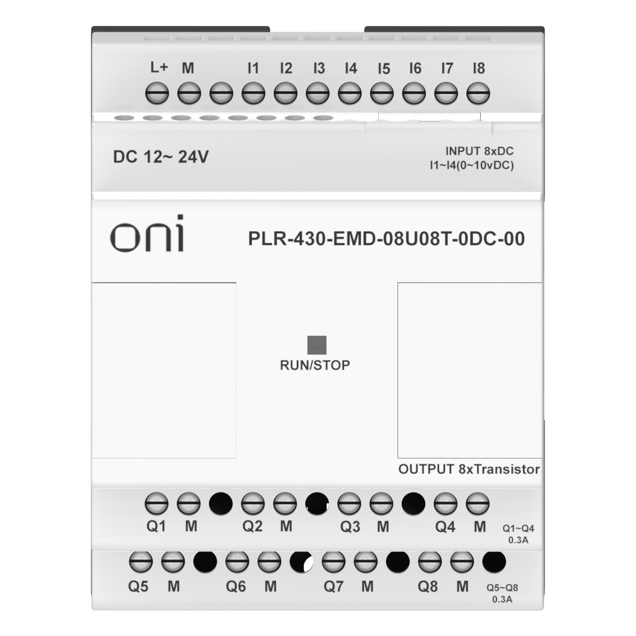 ПЛК 430 Модуль расширения входов выходов 4 DI 4 UI (0-10 В/DI) 8 TO 24В DC ONI