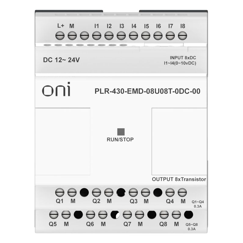 ПЛК 430 Модуль расширения входов выходов 4 DI 4 UI (0-10 В/DI) 8 TO 24В DC ONI