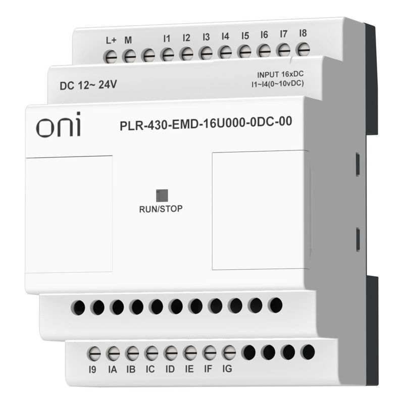 ПЛК 430 Модуль расширения входов выходов 12 DI 4 UI (0-10 В/DI) 24В DC ONI