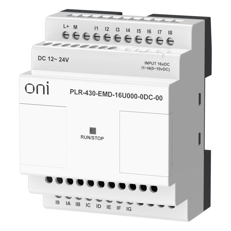 ПЛК 430 Модуль расширения входов выходов 12 DI 4 UI (0-10 В/DI) 24В DC ONI