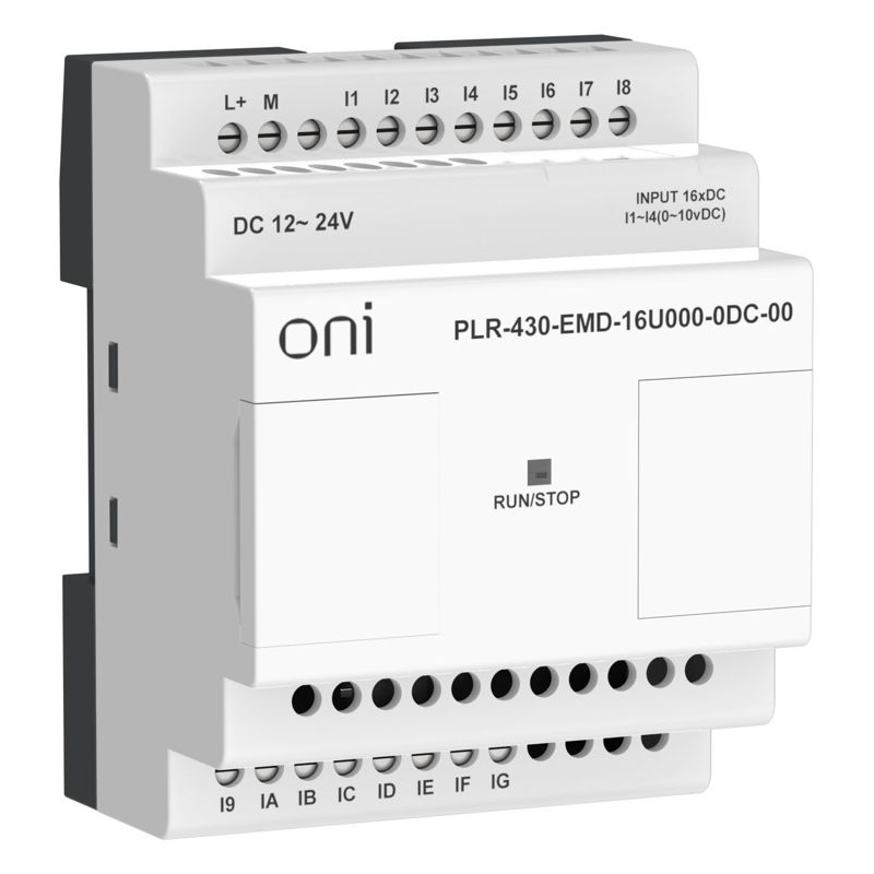 ПЛК 430 Модуль расширения входов выходов 12 DI 4 UI (0-10 В/DI) 24В DC ONI