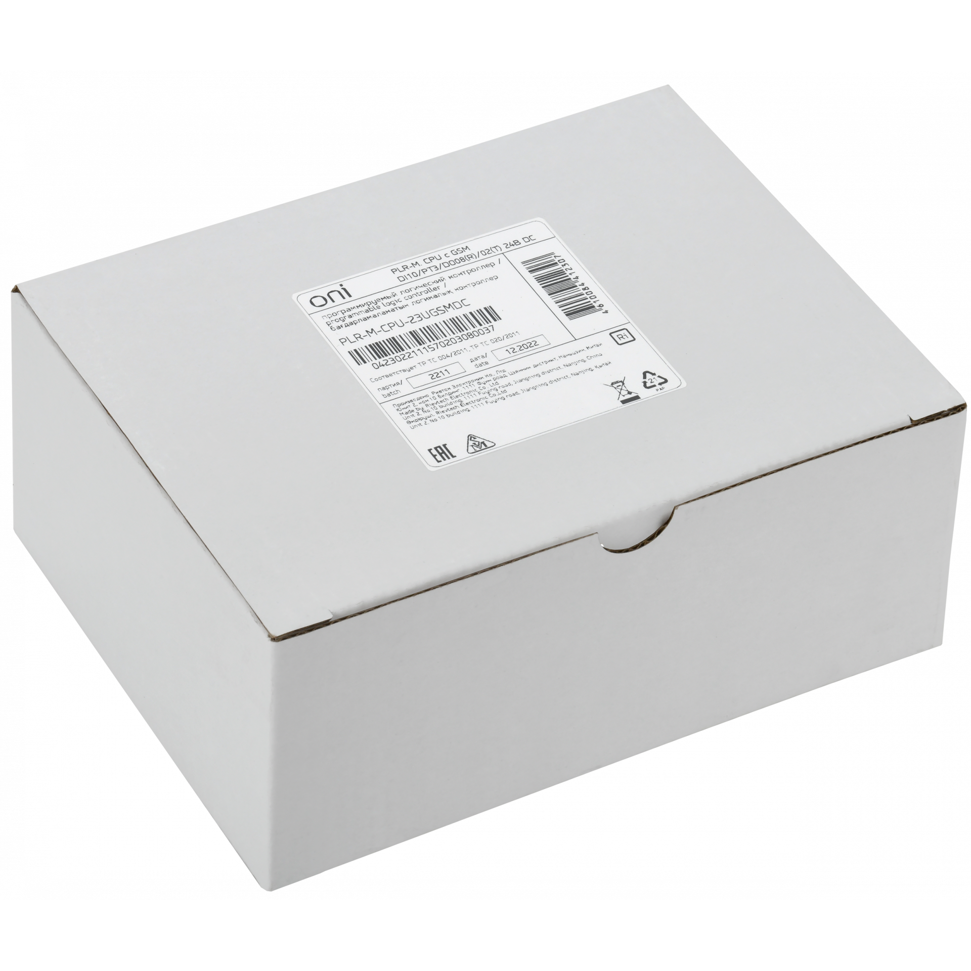 Микро ПЛК PLR-M. CPU с GSM DI10/PT3/DO08(R)/02(T) 24В DC ONI