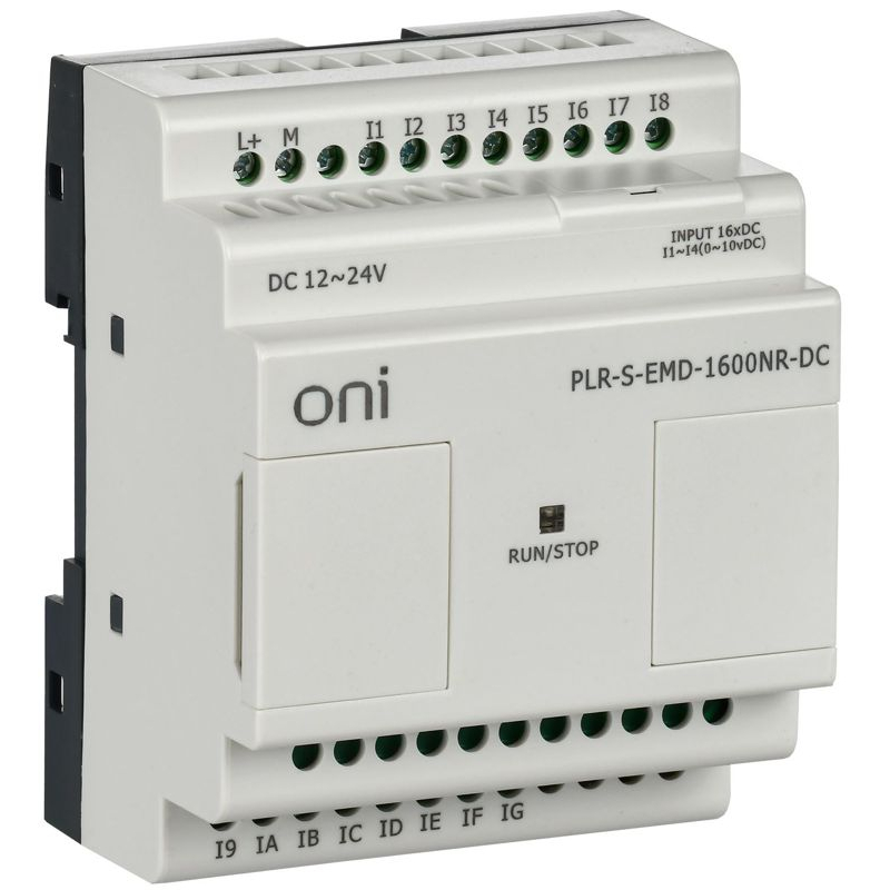 Логическое реле PLR-S ONI. Модуль расширения 16 каналами дискретного ввода. Напряжение питания 12-24 В DC