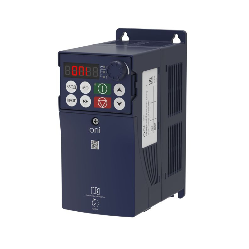 Преобразователь частоты FC-230 1Ф 220В 0,4кВт 2,5А встроенный тормозной модуль ONI