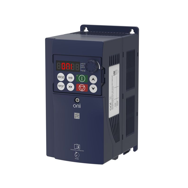 Преобразователь частоты FC-230 3Ф 380В 4кВт 9А встроенный тормозной модуль ONI