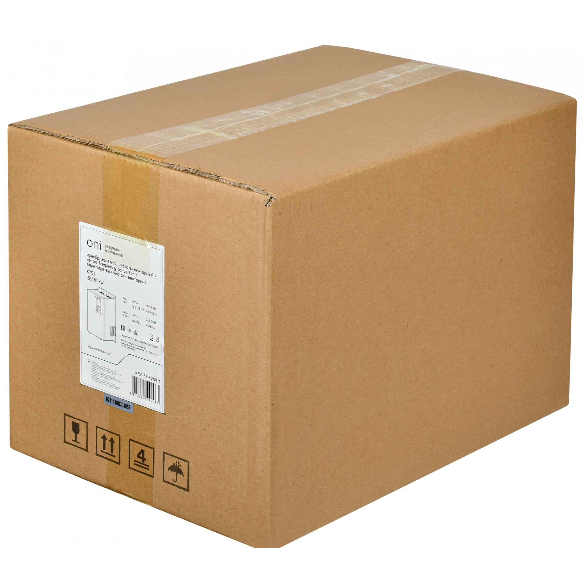 Преобразователь частоты K751 380В 3Ф 22-30кВт 45-60А ONI