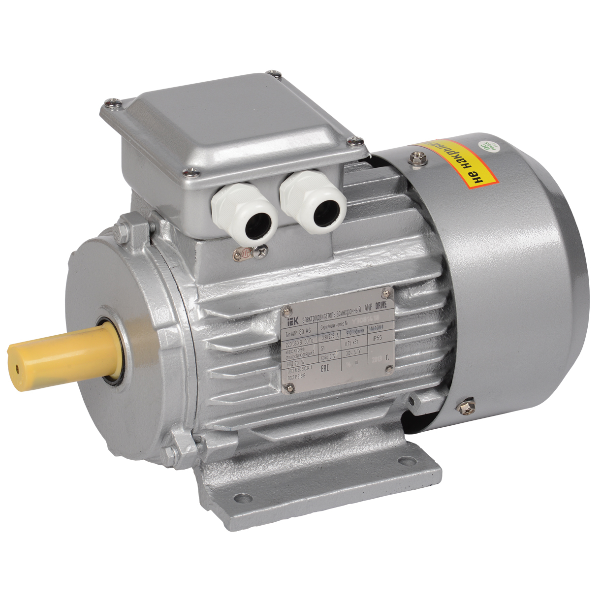 DRIVE Электродвигатель трехфазный АИР 80A8E 380В 0,37кВт 750об/мин 1081 IEK