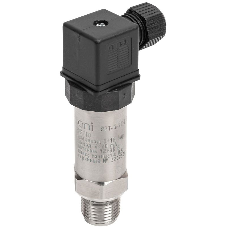 Преобразователь избыточного давления PPT10 0-4Бар 4-20мА G1/2 DIN43650 ONI