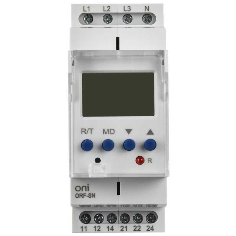 Реле контроля фаз ORF-SN 3 фазы 2 контакта 70-400В AC с контролем нейтрали ONI