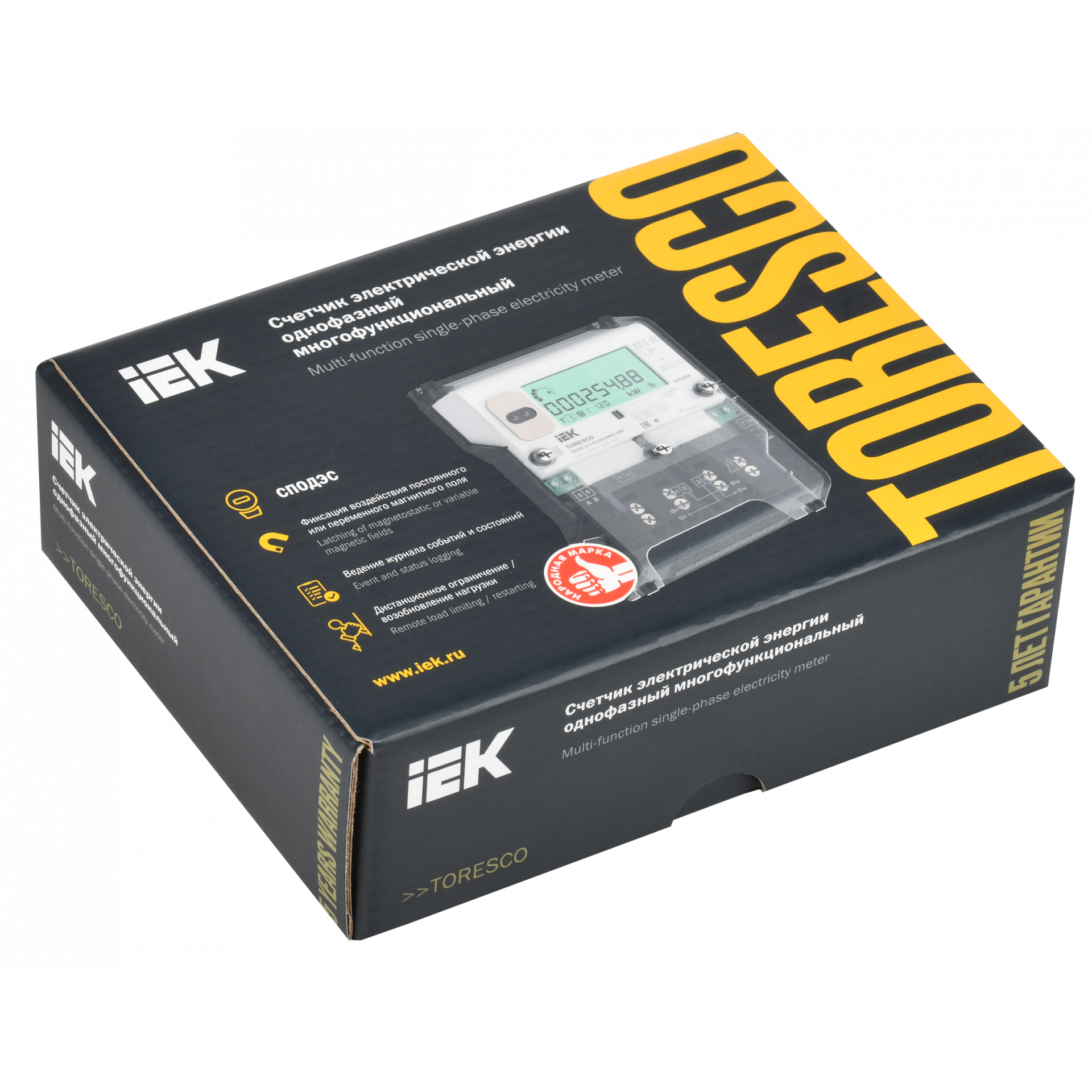TORESCO Счетчик электрической энергии TE101 1/1-5(100)-NRLC-ORS IEK