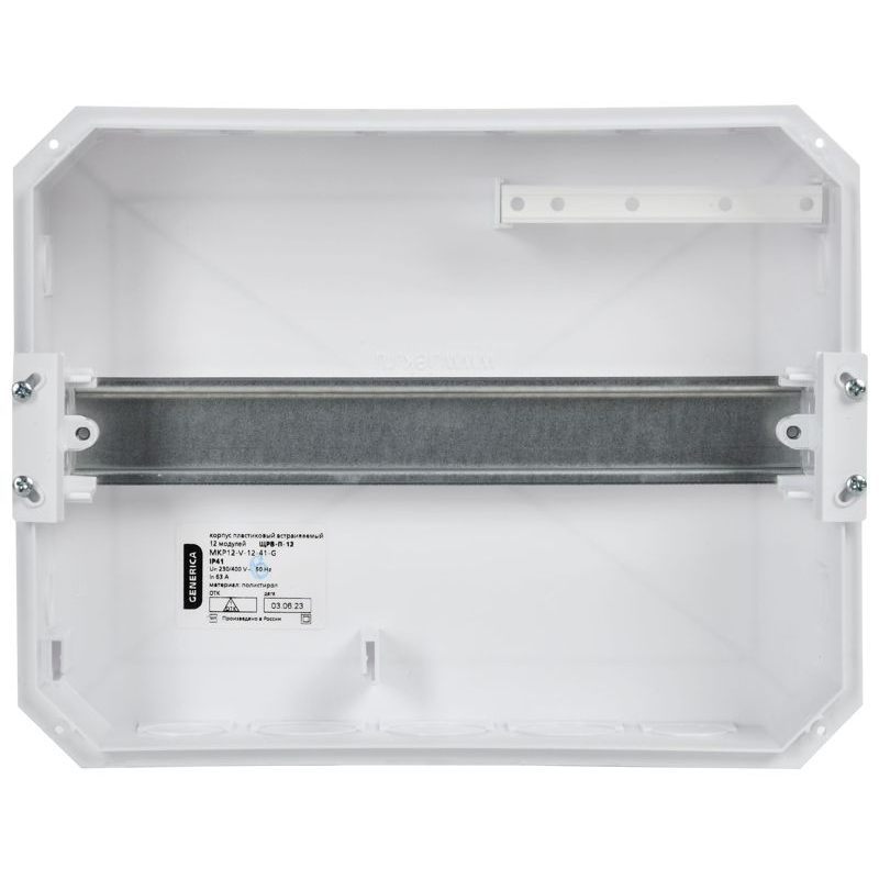 Корпус пластиковый ЩРВ-П-12 белая дверь IP41 GENERICA