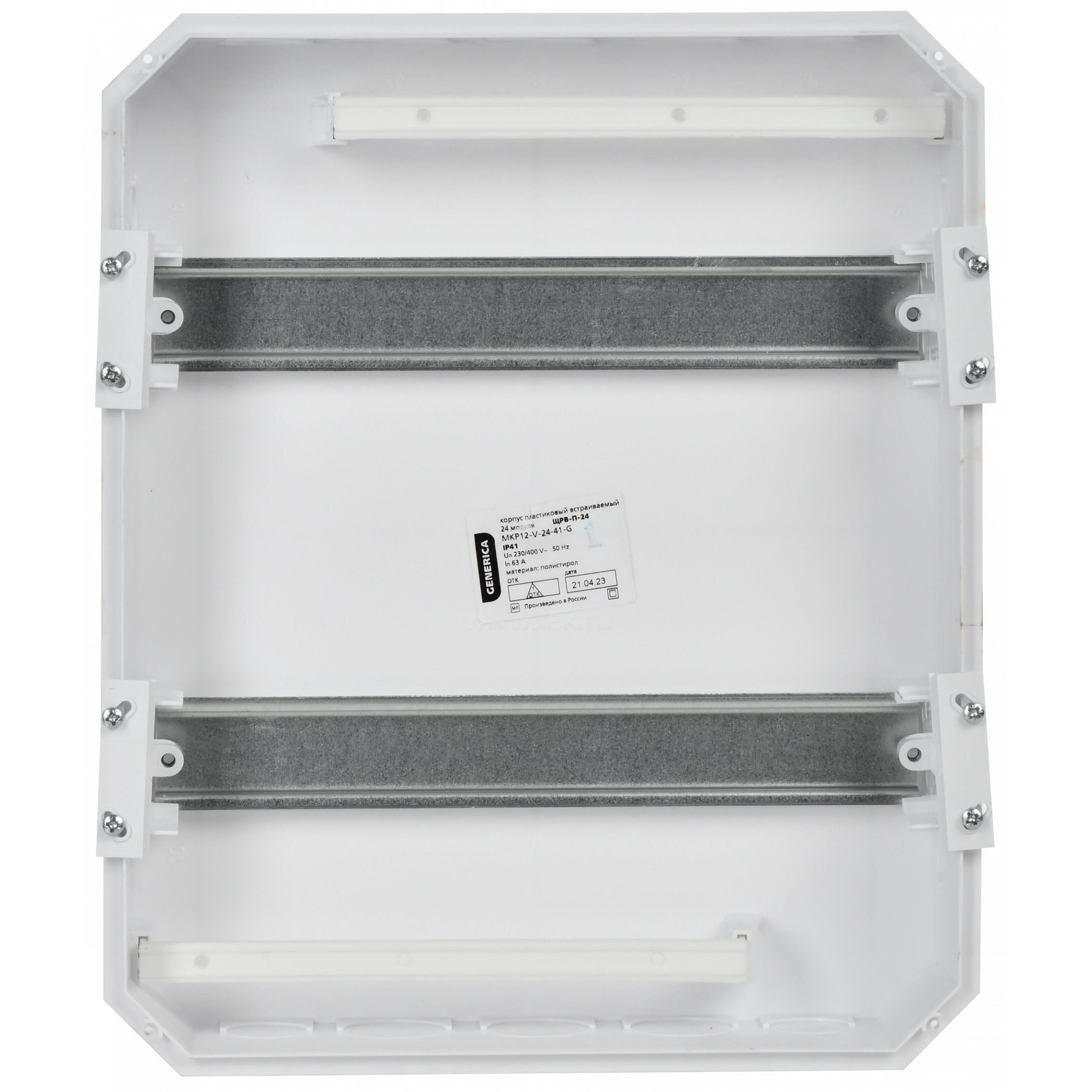 Корпус пластиковый ЩРВ-П-24 белая дверь IP41 GENERICA