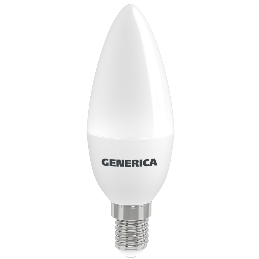 Лампа светодиодная C35 свеча 12Вт 230В 3000К E14 GENERICA