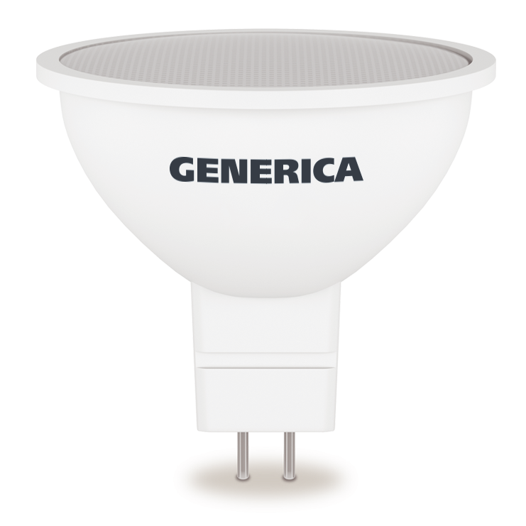 Лампа светодиодная MR16 софит 8Вт 230В 6500К GU5.3 GENERICA