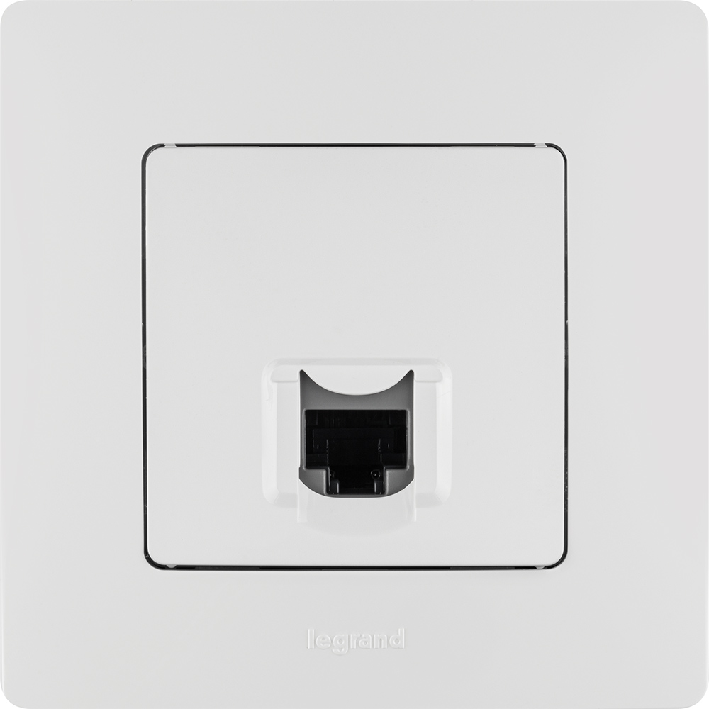 ETIKA Розетка компьютерная RJ45 категория 5Е UTP белый