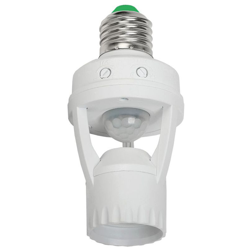 Датчик движения ДД-045 E27 60Вт 360град 6м IP20 белый IEK