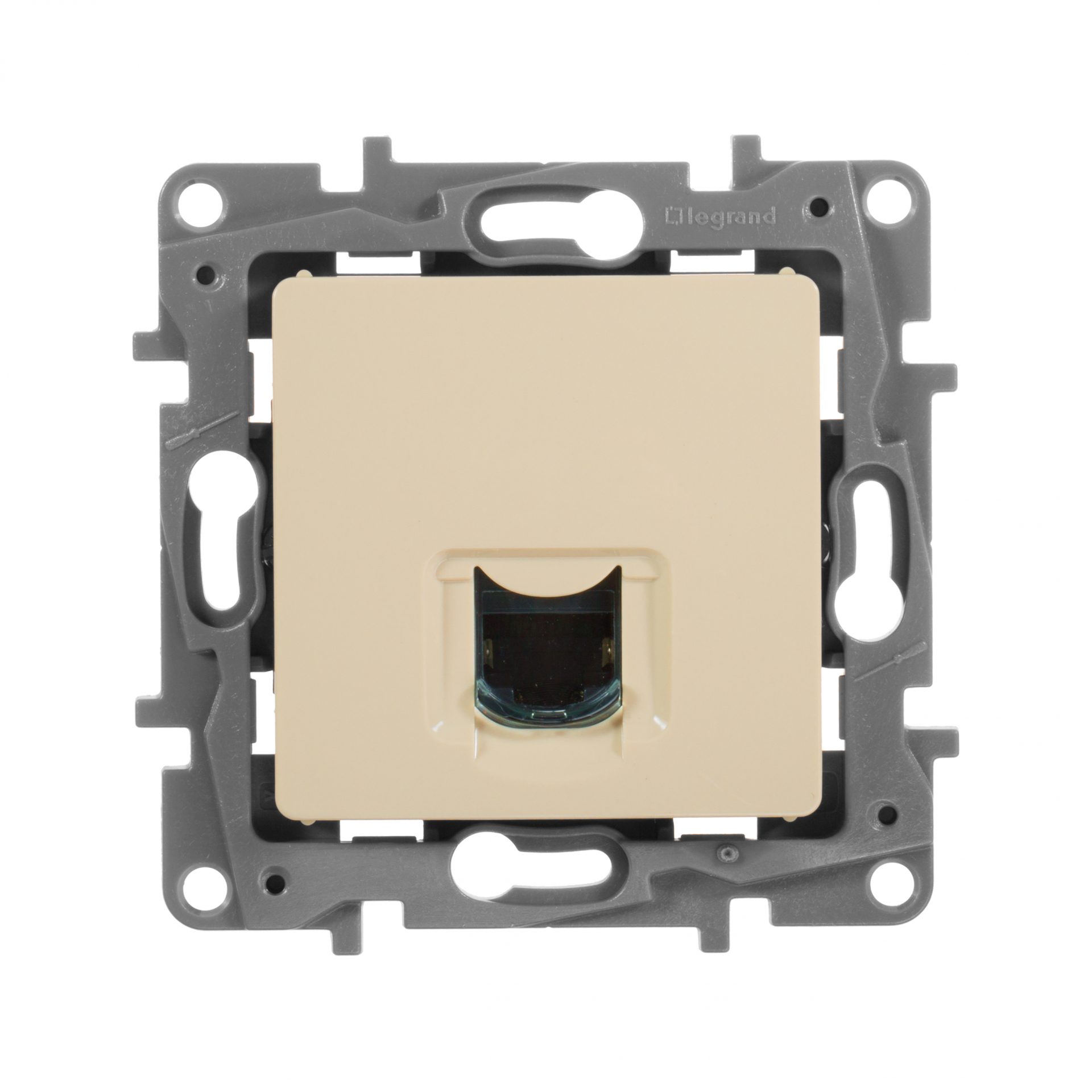 ETIKA Розетка компьютерная RJ45 категория 6 UTP слоновая кость
