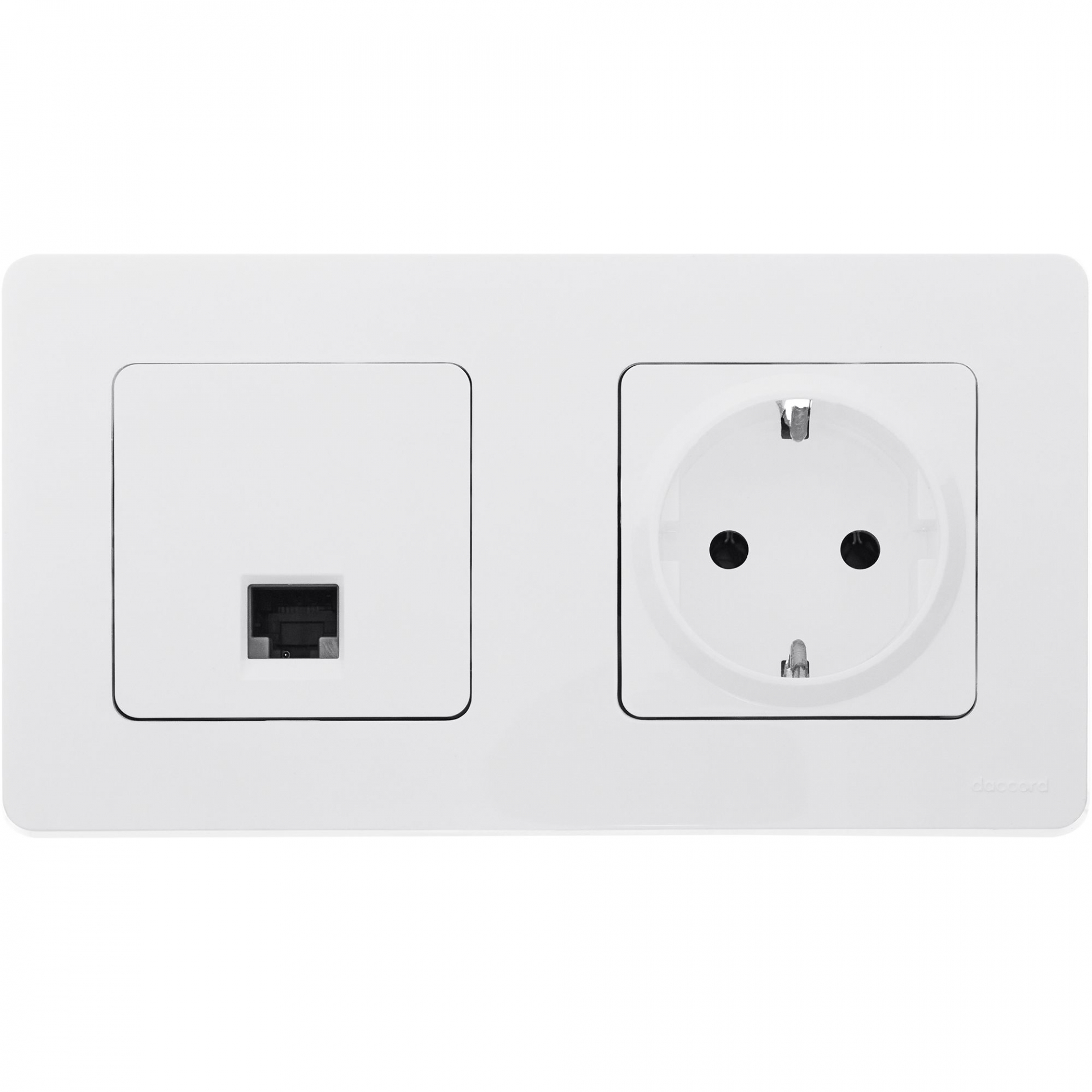 INSPIRIA Розетка компьютерная RJ45 категория 5Е UTP белый