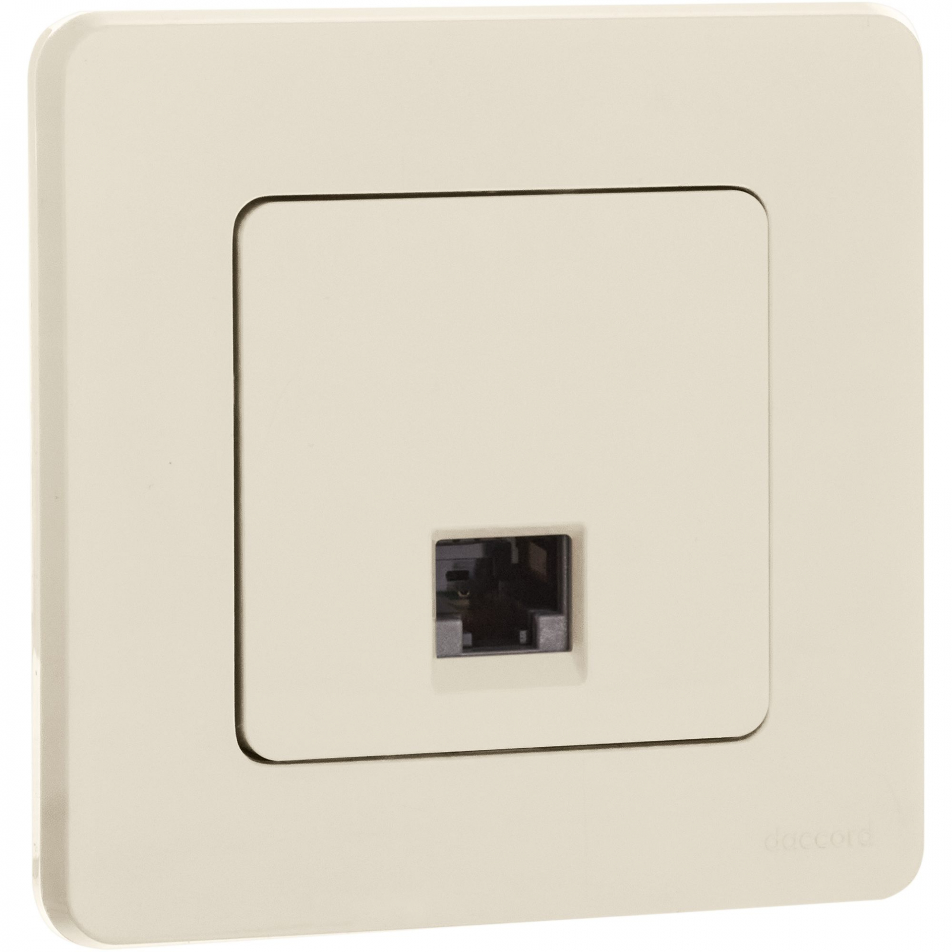 INSPIRIA Розетка компьютерная RJ45 категория 5Е UTP слоновая кость