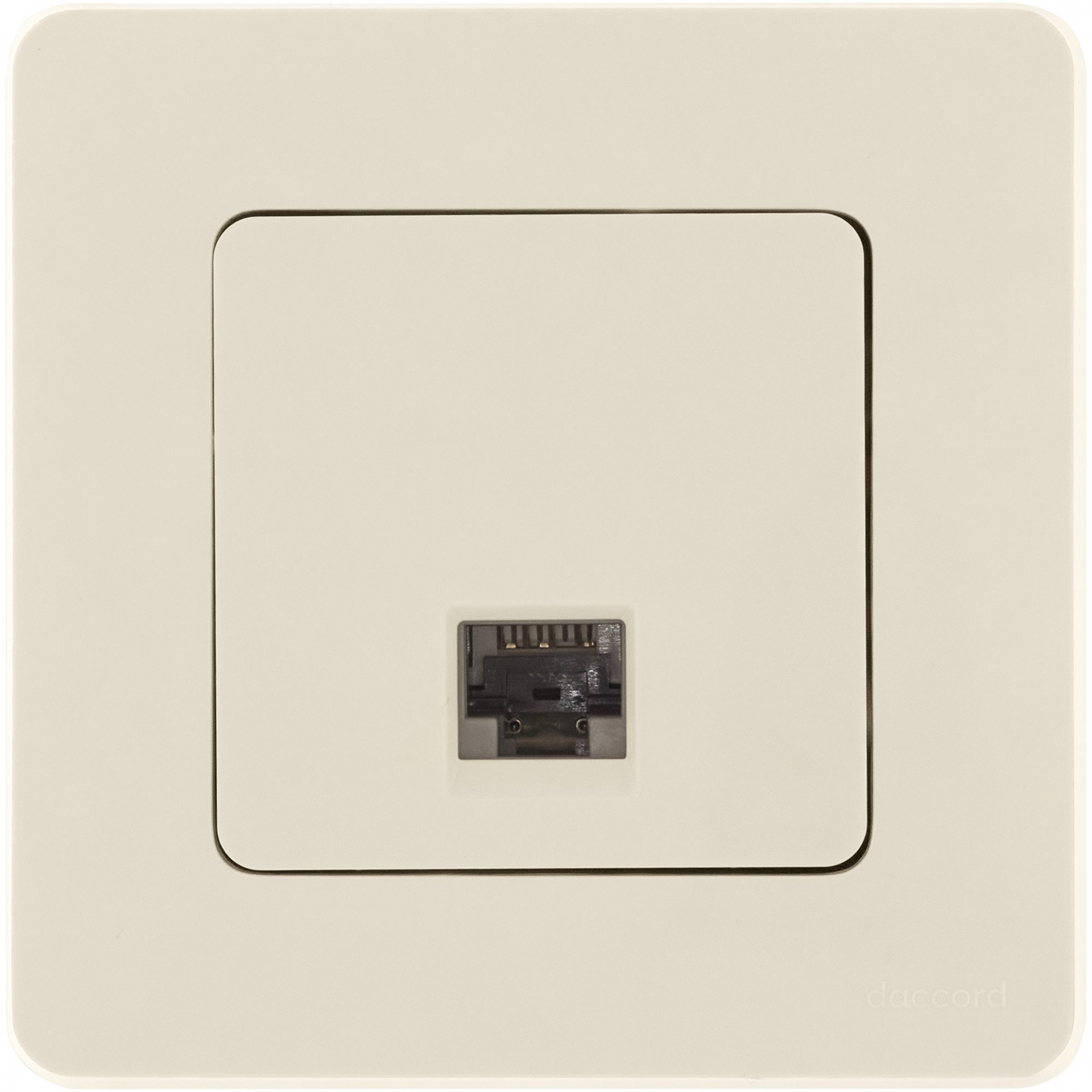 INSPIRIA Розетка компьютерная RJ45 категория 5Е UTP слоновая кость