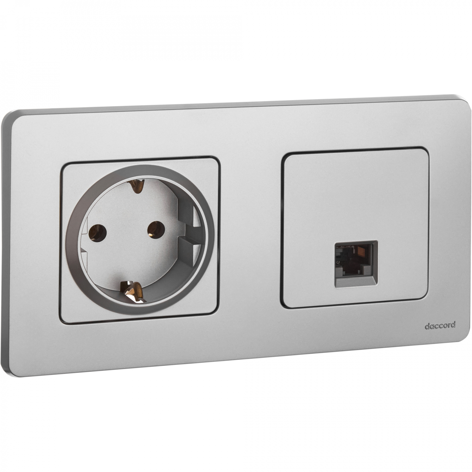 INSPIRIA Розетка компьютерная RJ45 категория 5Е UTP алюминий