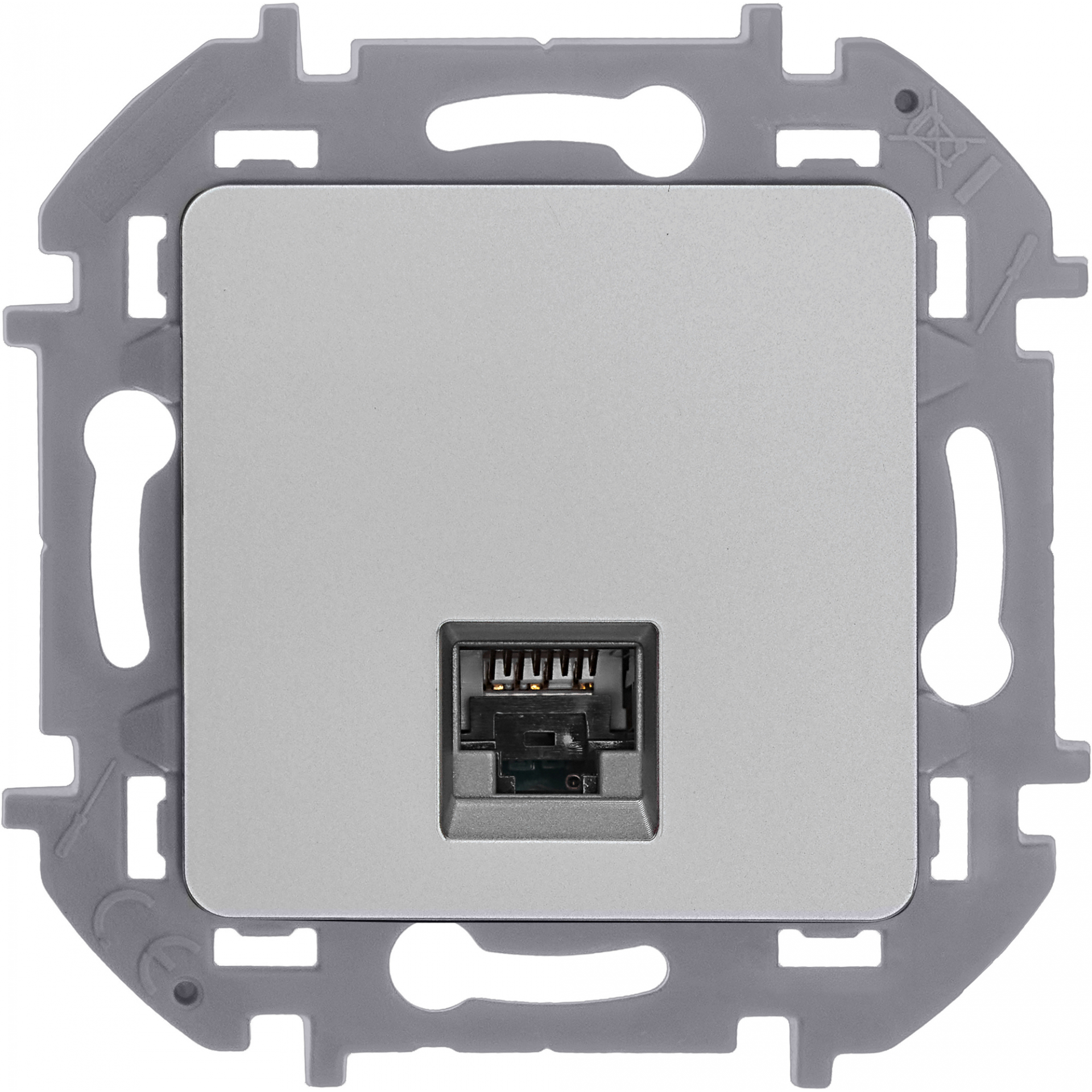 INSPIRIA Розетка компьютерная RJ45 категория 5Е UTP алюминий