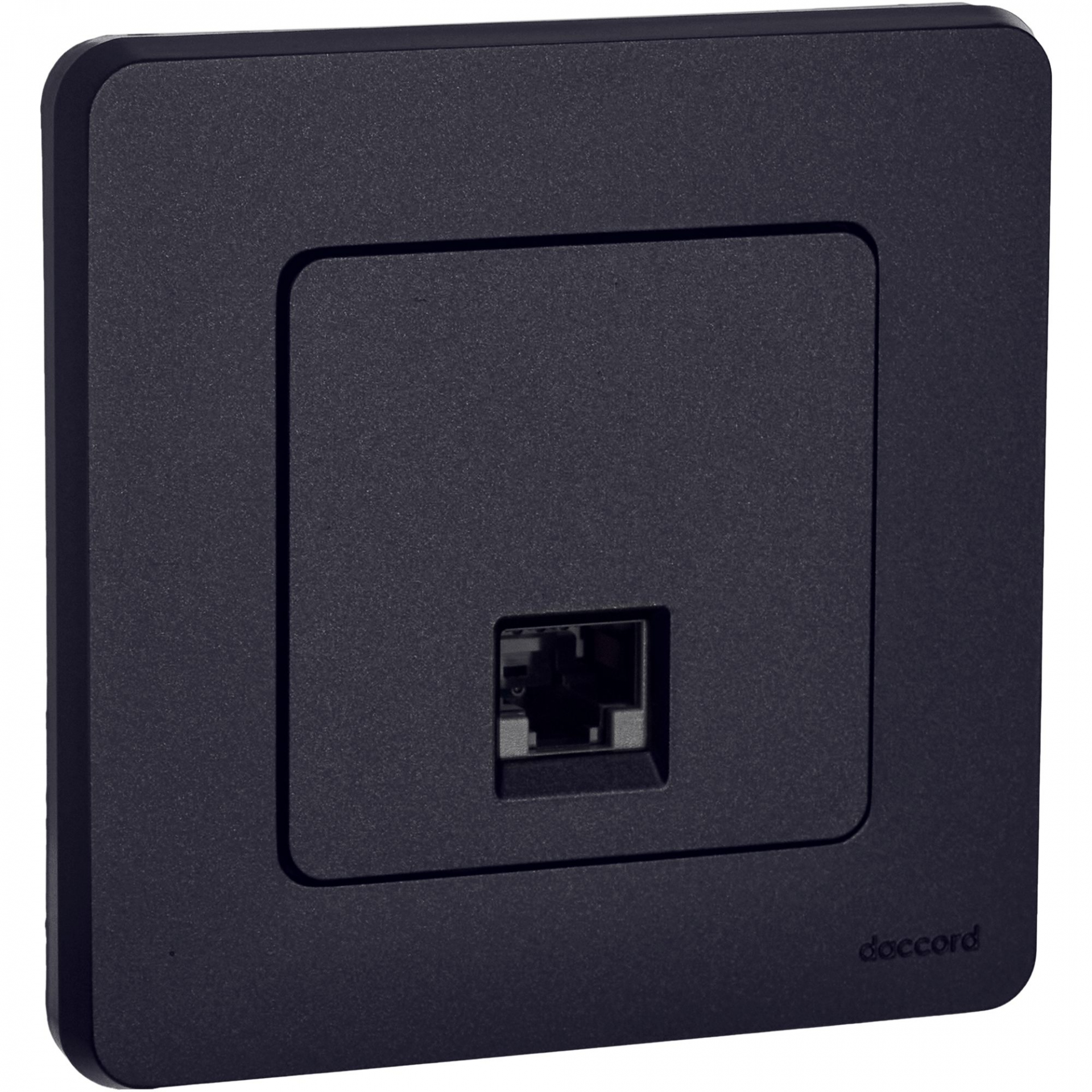 INSPIRIA Розетка компьютерная RJ45 категория 5Е UTP антрацит