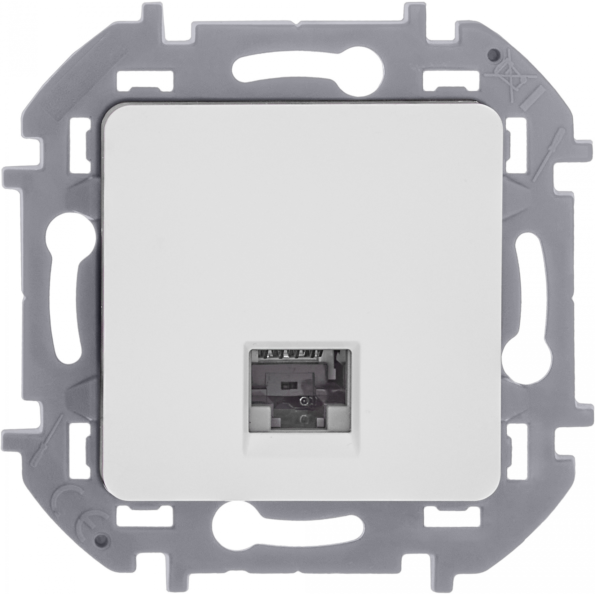 INSPIRIA Розетка компьютерная RJ45 категория 6 UTP белый