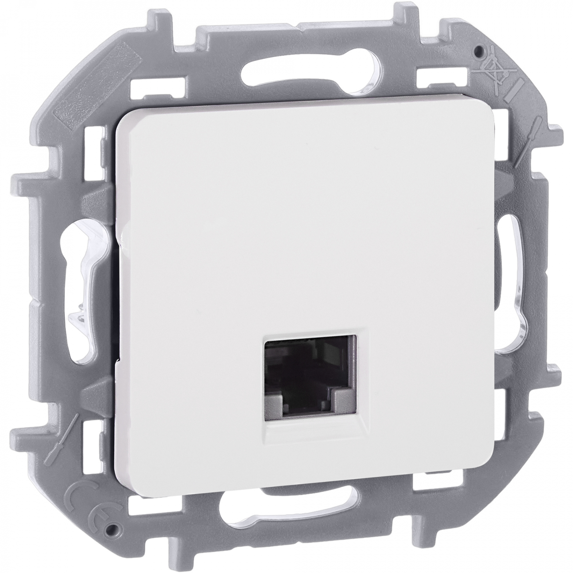 INSPIRIA Розетка компьютерная RJ45 категория 6 UTP белый